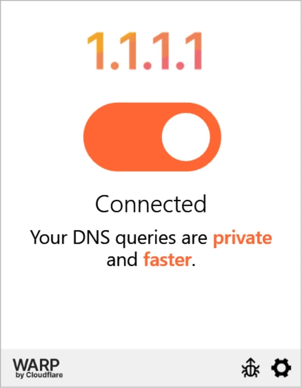 1111 Warp VPN – Screenshot 1